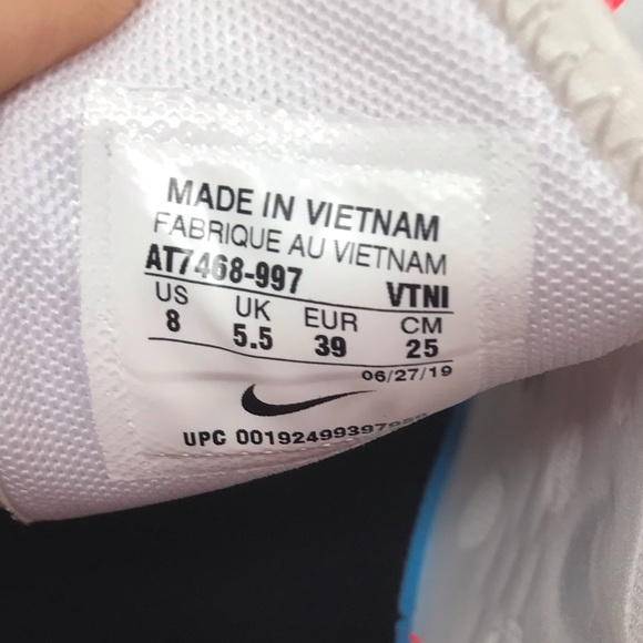 Nike Custom Air Max 270 Lauren White Red W AUTHENT - Picture 7 of 8